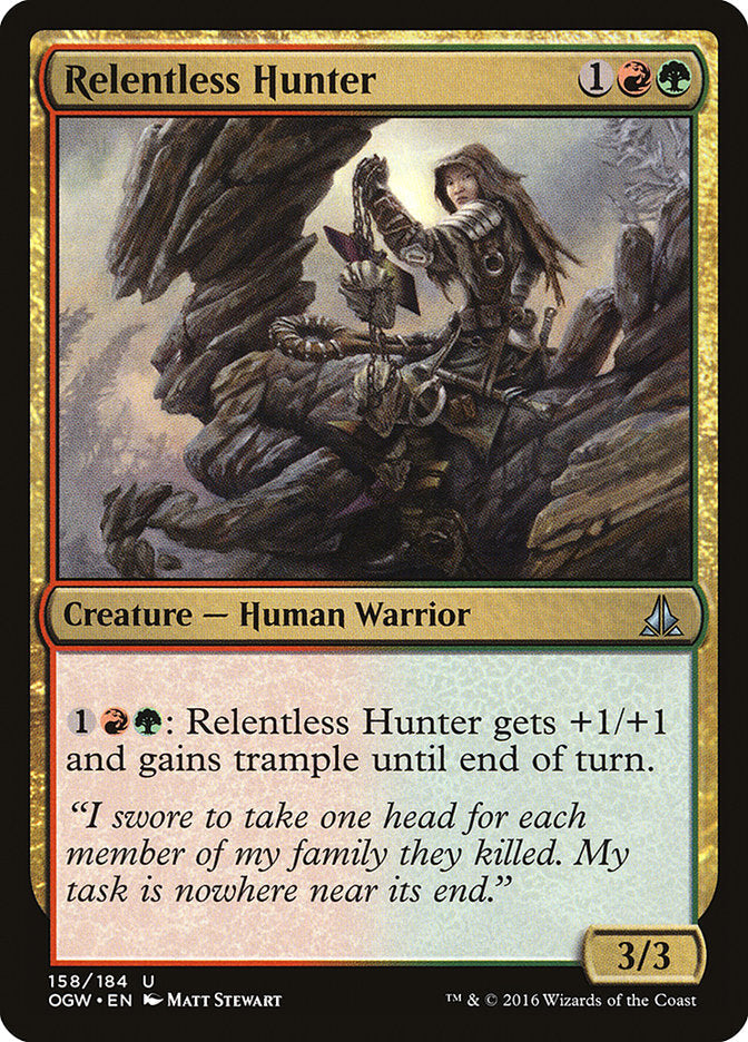 Relentless Hunter [Oath of the Gatewatch] [Foil]