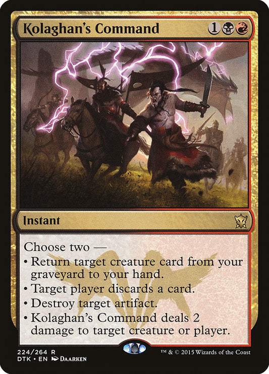 Kolaghan's Command [Dragons of Tarkir] [Foil]