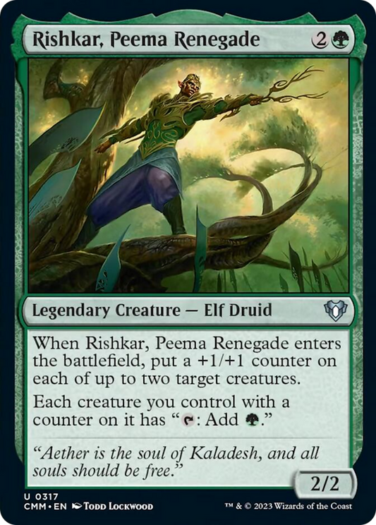 Rishkar, Peema Renegade [Commander Masters] [Foil]