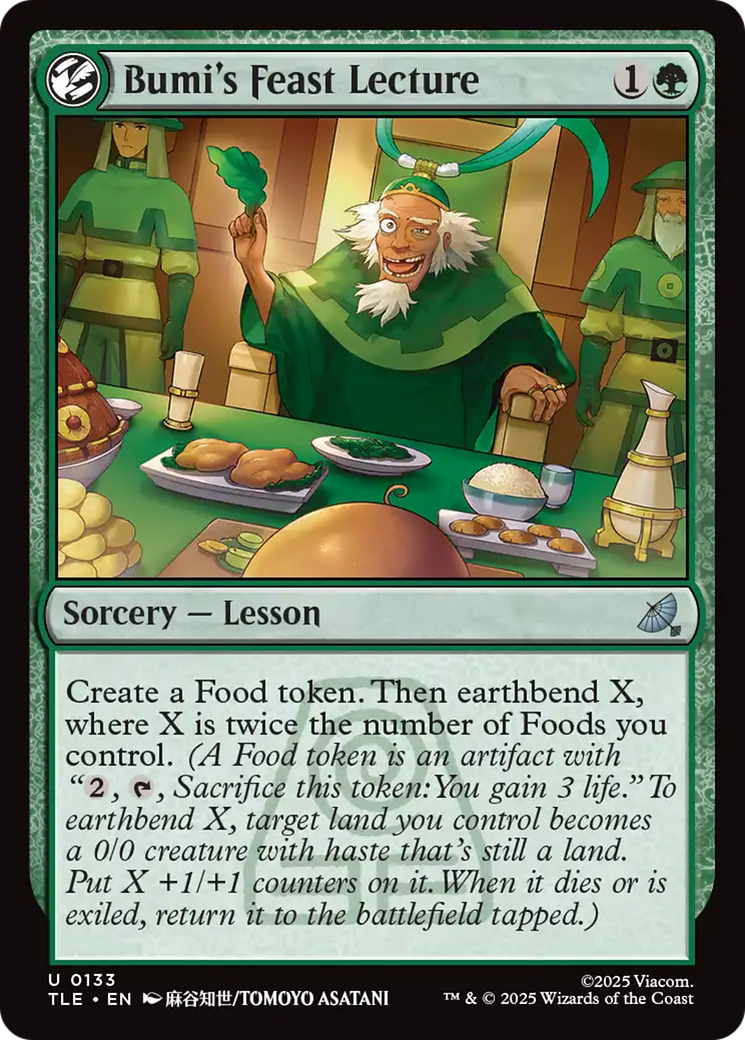 Bumi's Feast Lecture [Avatar: The Last Airbender: Eternal-Legal] [Foil]
