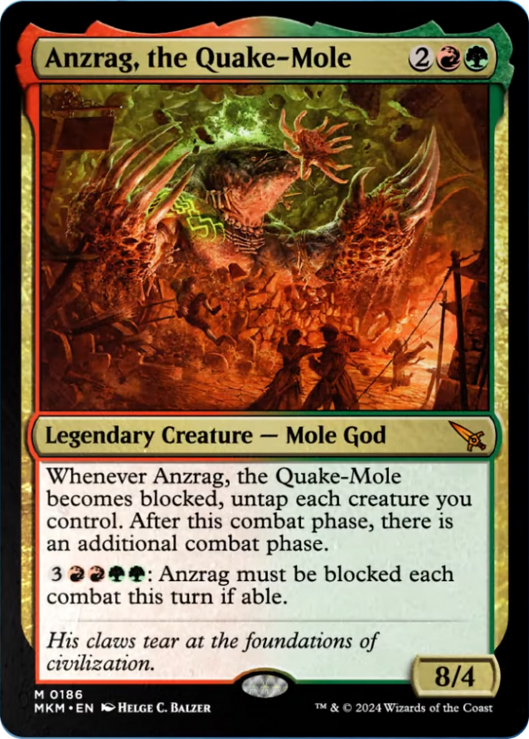 Anzrag, the Quake-Mole [Murders at Karlov Manor] [Foil]