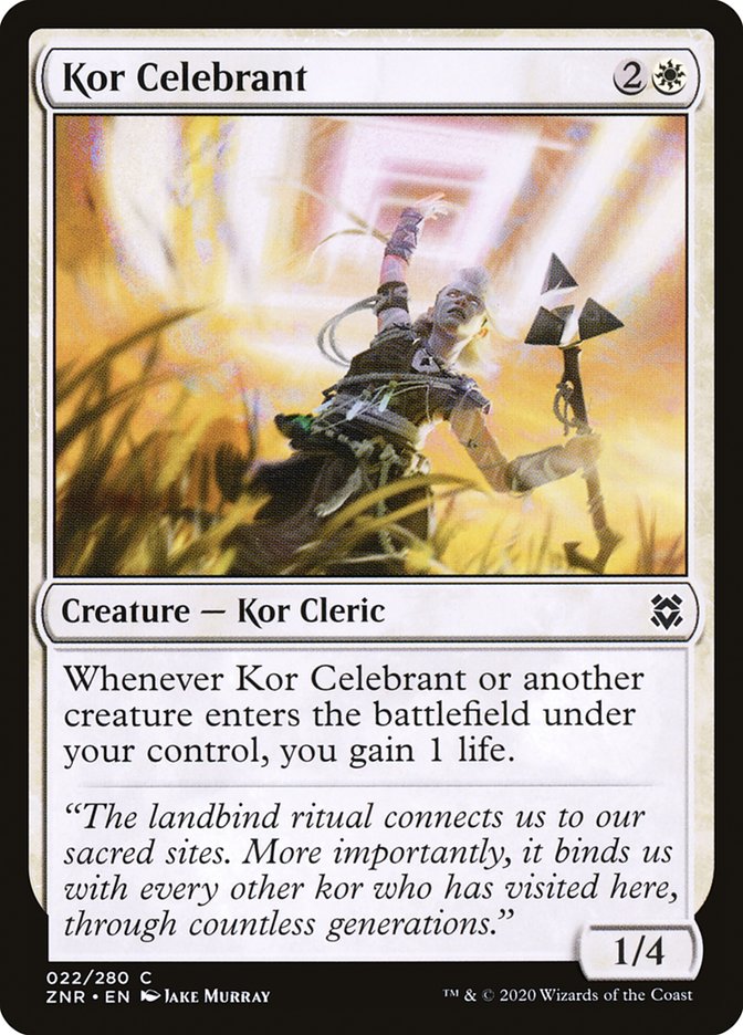 Kor Celebrant [Zendikar Rising] [Foil]