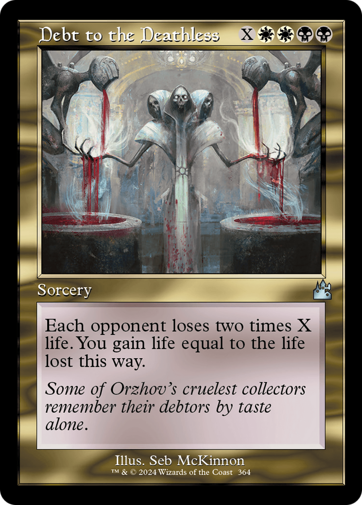 Debt to the Deathless (Retro Frame) [Ravnica Remastered] [Foil]