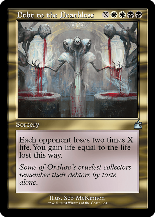 Debt to the Deathless (Retro Frame) [Ravnica Remastered] [Foil]