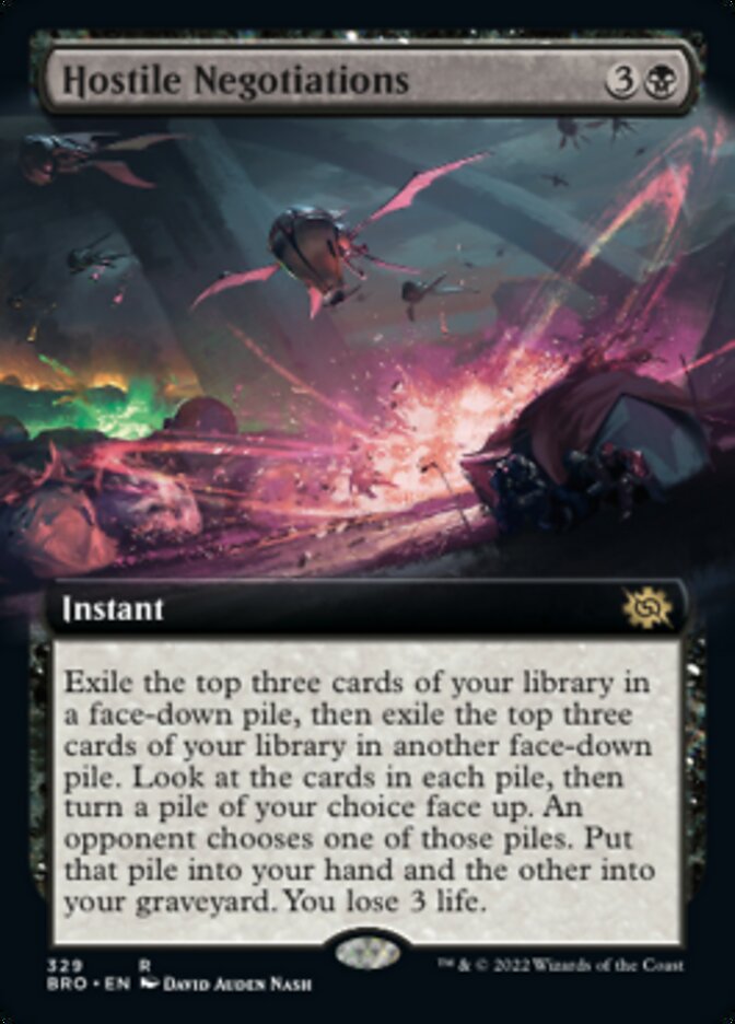 Hostile Negotiations (Extended Art) [The Brothers' War] [Foil]