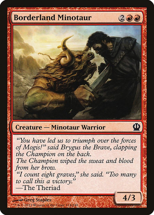 Borderland Minotaur [Theros] [Foil]
