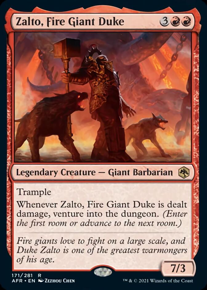 Zalto, Fire Giant Duke [Dungeons & Dragons: Adventures in the Forgotten Realms] [Foil]