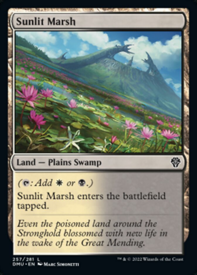 Sunlit Marsh [Dominaria United] [Foil]