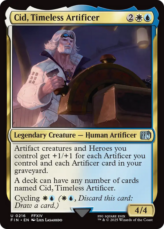 Cid, Timeless Artificer (0216) [FINAL FANTASY] [Foil]