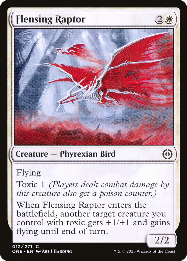 Flensing Raptor [Phyrexia: All Will Be One] [Foil]