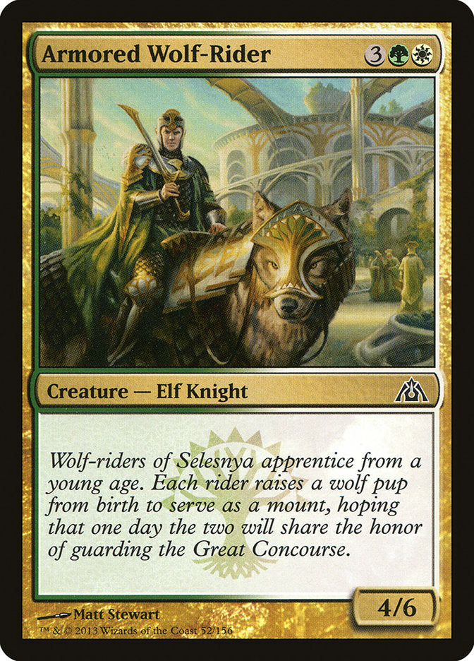Armored Wolf-Rider [Dragon's Maze] [Foil]