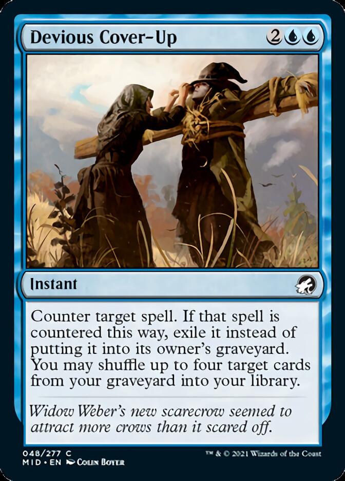 Devious Cover-Up [Innistrad: Midnight Hunt] [Foil]
