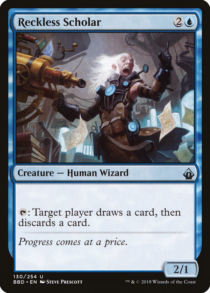 Reckless Scholar [Battlebond] [Foil]