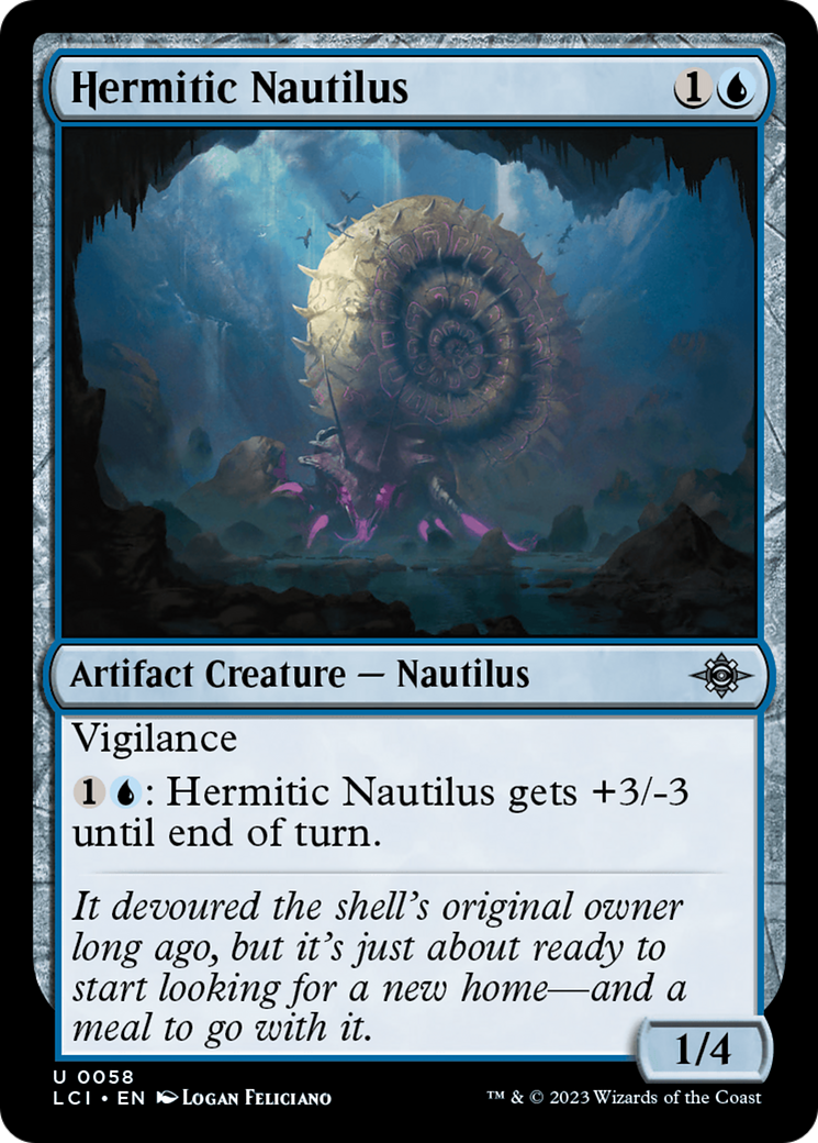 Hermitic Nautilus [The Lost Caverns of Ixalan] [Foil]