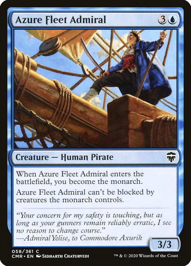 Azure Fleet Admiral [Commander Legends] [Foil]