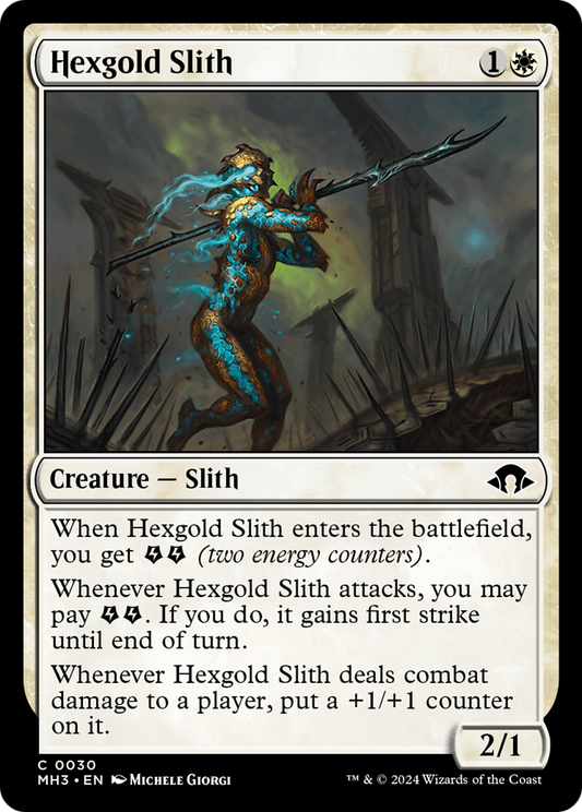 Hexgold Slith [Modern Horizons 3] [Foil]