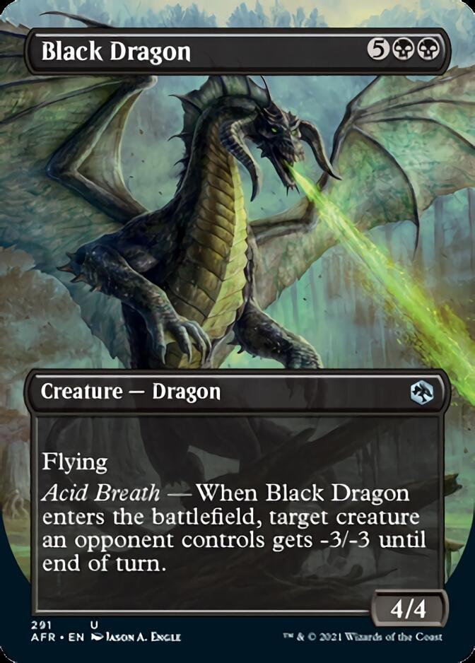 Black Dragon (Borderless Alternate Art) [Dungeons & Dragons: Adventures in the Forgotten Realms] [Foil]