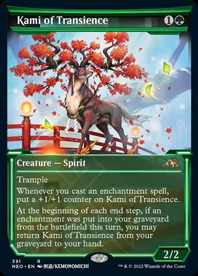 Kami of Transience (Showcase Soft Glow) [Kamigawa: Neon Dynasty] [Foil]