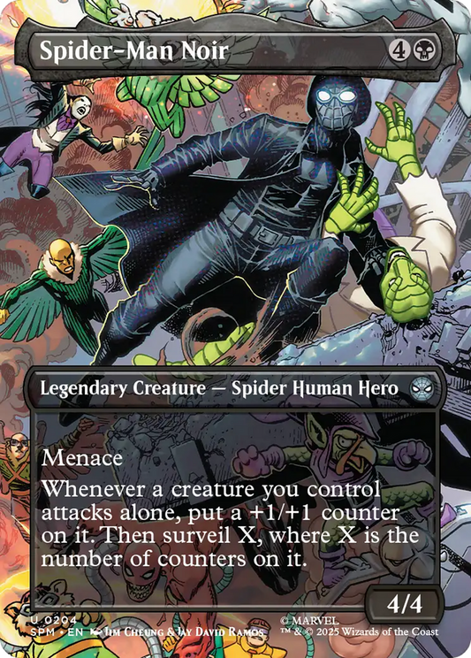 Spider-Man Noir (Borderless) [Marvel's Spider-Man] [Foil]