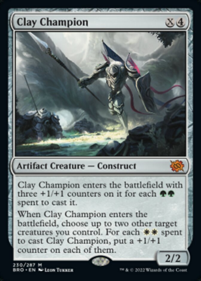 Clay Champion (Promo Pack) [The Brothers' War Promos] [Foil]