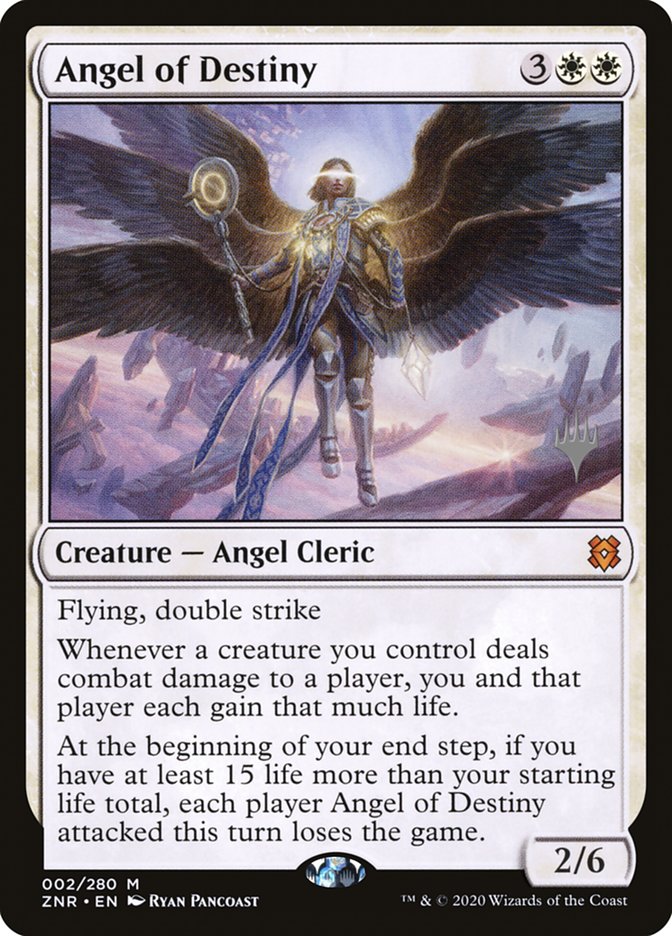 Angel of Destiny (Promo Pack) [Zendikar Rising Promos] [Foil]