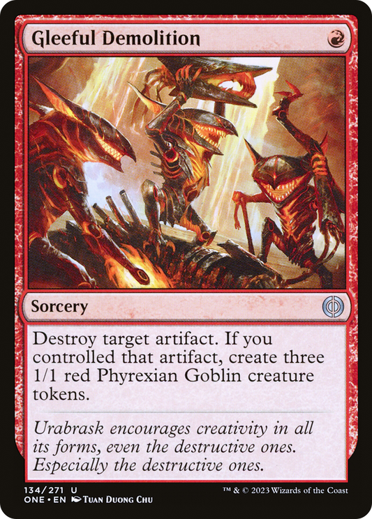 Gleeful Demolition [Phyrexia: All Will Be One] [Foil]