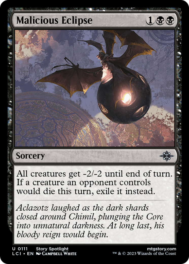 Malicious Eclipse [The Lost Caverns of Ixalan] [Foil]
