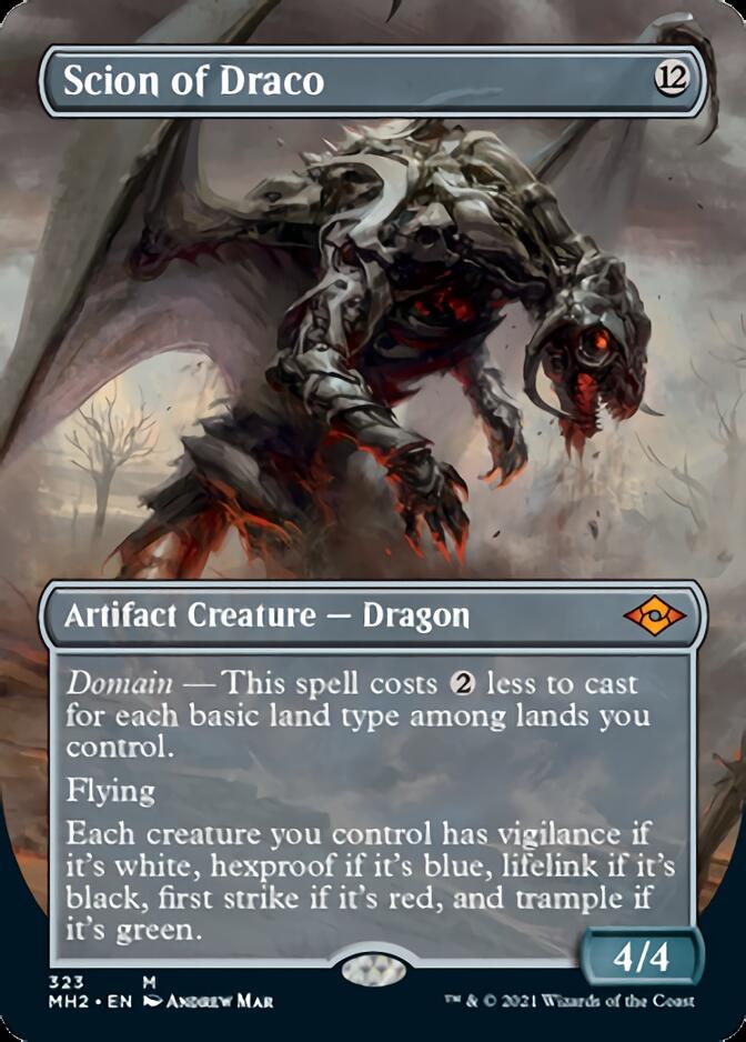 Scion of Draco (Borderless Alternate Art) [Modern Horizons 2] [Foil]