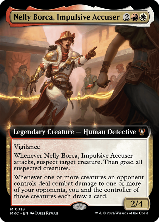 Nelly Borca, Impulsive Accuser (Extended Art) [Murders at Karlov Manor Commander] [Foil]