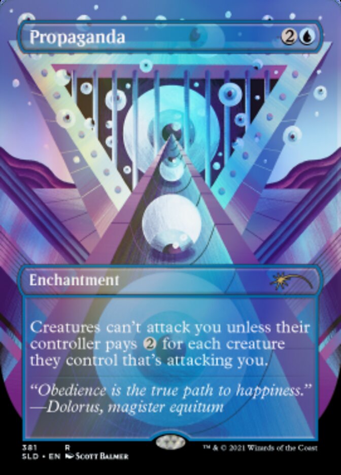 Propaganda // Propaganda (Borderless) [Secret Lair Drop Series] [Foil]
