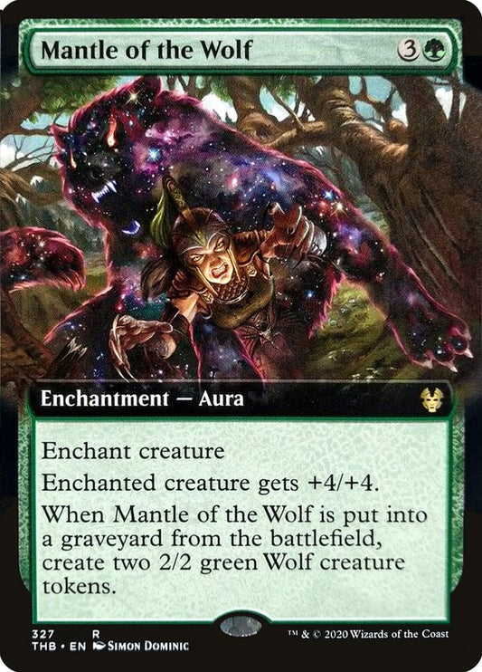 Mantle of the Wolf (Extended Art) [Theros Beyond Death] [Foil]