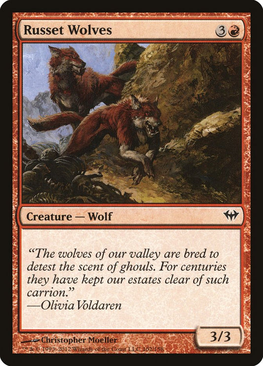Russet Wolves [Dark Ascension] [Foil]