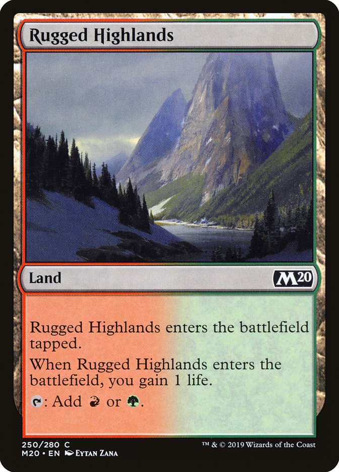Rugged Highlands [Core Set 2020] [Foil]
