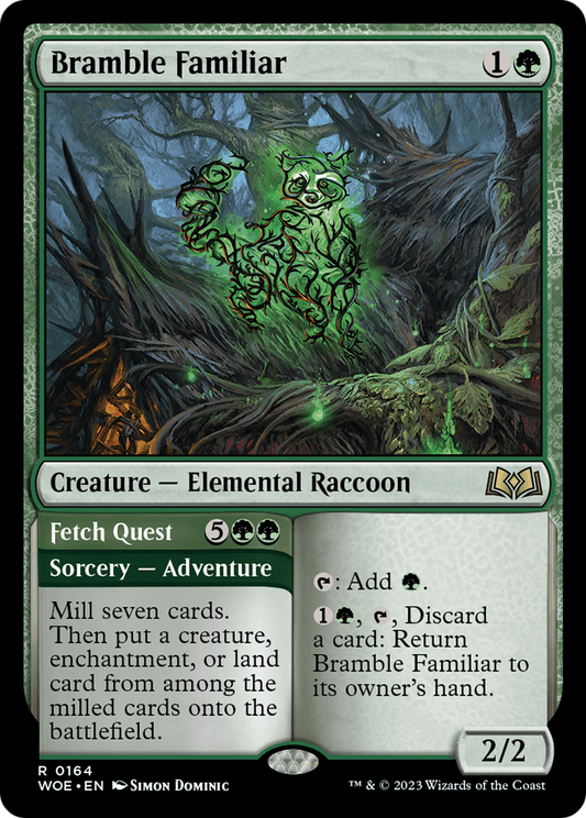 Bramble Familiar // Fetch Quest [Wilds of Eldraine] [Foil]