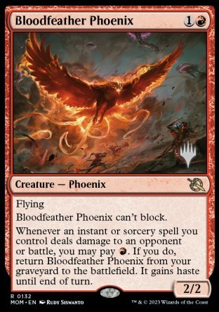 Bloodfeather Phoenix (Promo Pack) [March of the Machine Promos] [Foil]