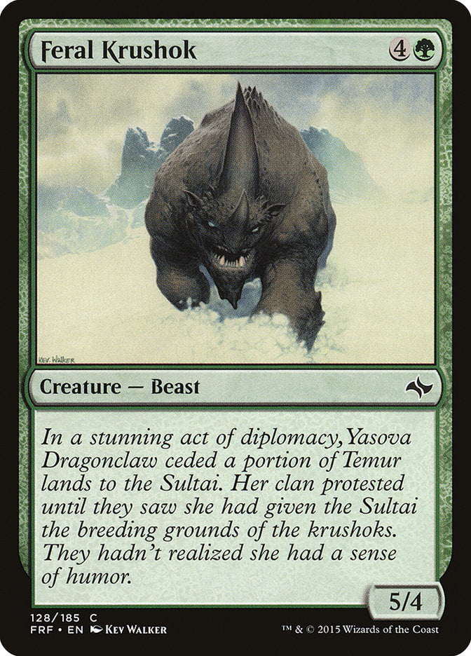 Feral Krushok [Fate Reforged] [Foil]