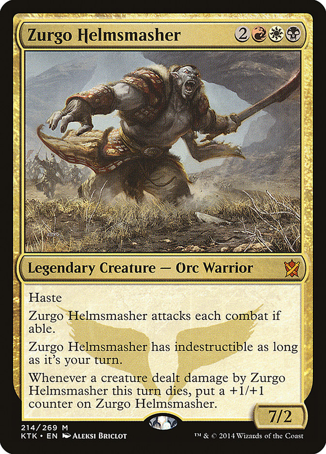 Zurgo Helmsmasher [Khans of Tarkir] [Foil]