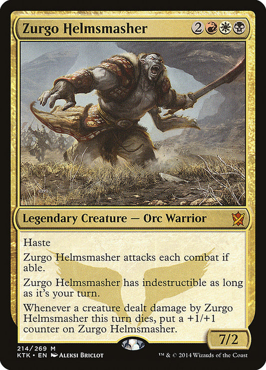 Zurgo Helmsmasher [Khans of Tarkir] [Foil]