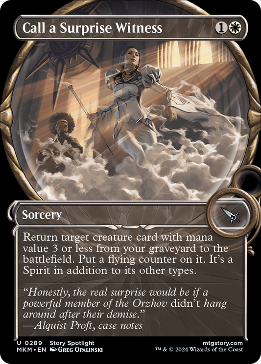 Call a Surprise Witness (Showcase) [Murders at Karlov Manor] [Foil]