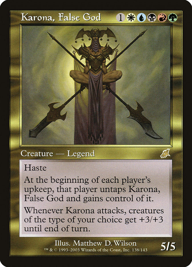 Karona, False God [Scourge] [Foil]