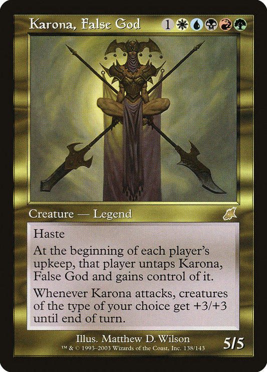 Karona, False God [Scourge] [Foil]