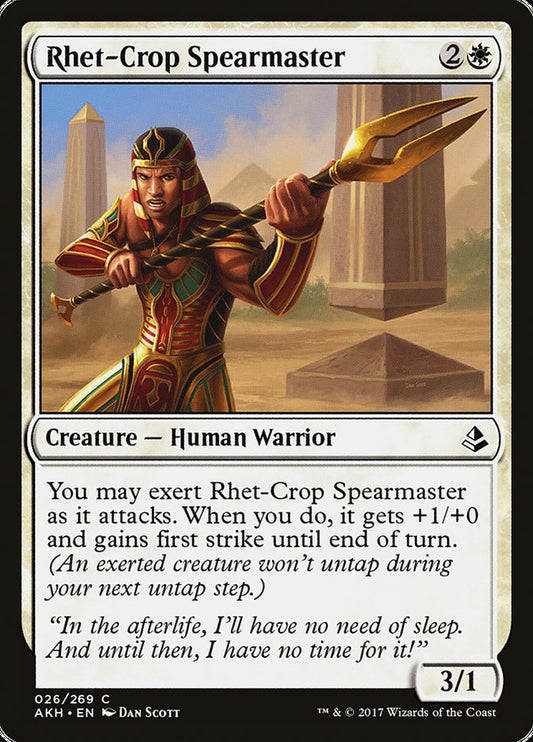 Rhet-Crop Spearmaster [Amonkhet] [Foil]