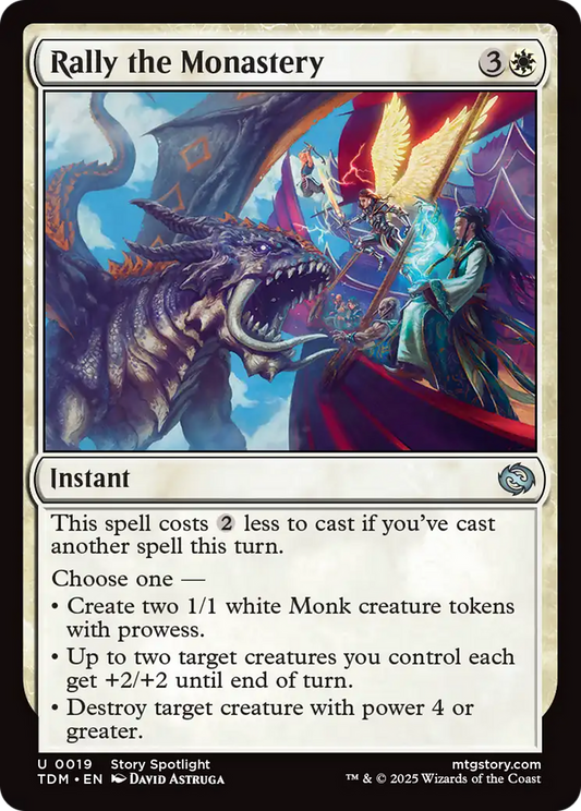 Rally the Monastery [Tarkir: Dragonstorm] [Foil]