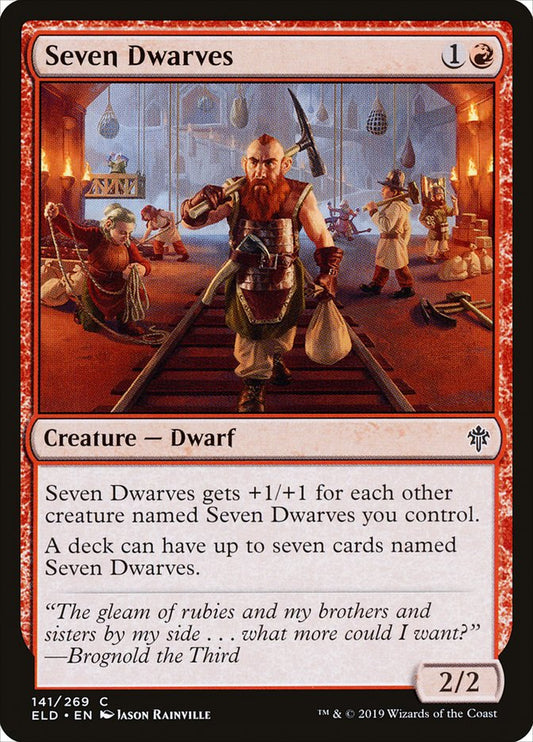 Seven Dwarves [Throne of Eldraine] [Foil]