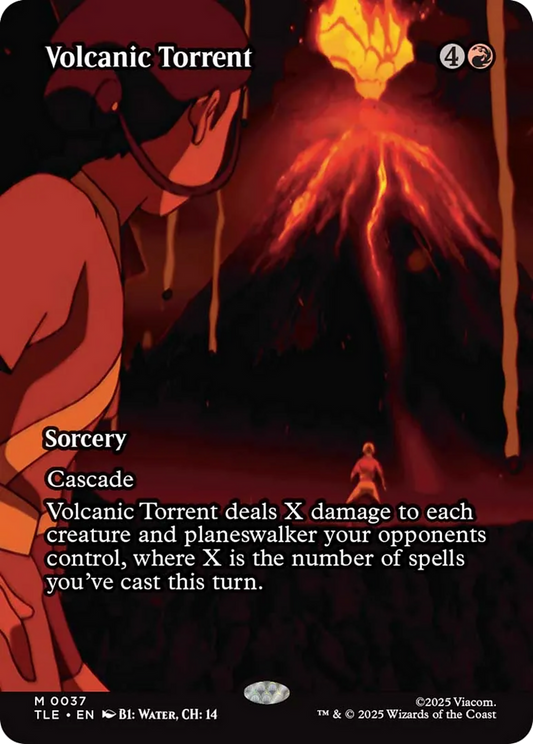 Volcanic Torrent (Borderless) [Avatar: The Last Airbender: Eternal-Legal] [Foil]