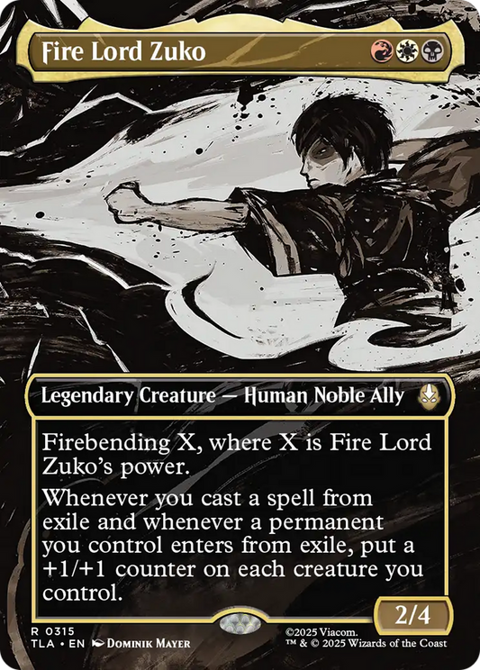 Fire Lord Zuko (Borderless) [Avatar: The Last Airbender] [Foil]