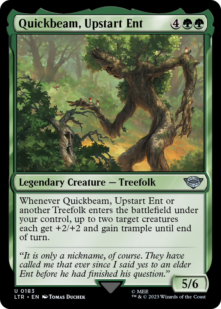 Quickbeam, Upstart Ent [The Lord of the Rings: Tales of Middle-Earth] [Foil]