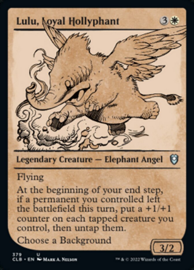 Lulu, Loyal Hollyphant (Showcase) [Commander Legends: Battle for Baldur's Gate] [Foil]