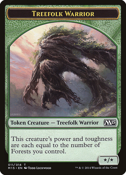 Treefolk Warrior Token [Core Set 2015 Tokens]
