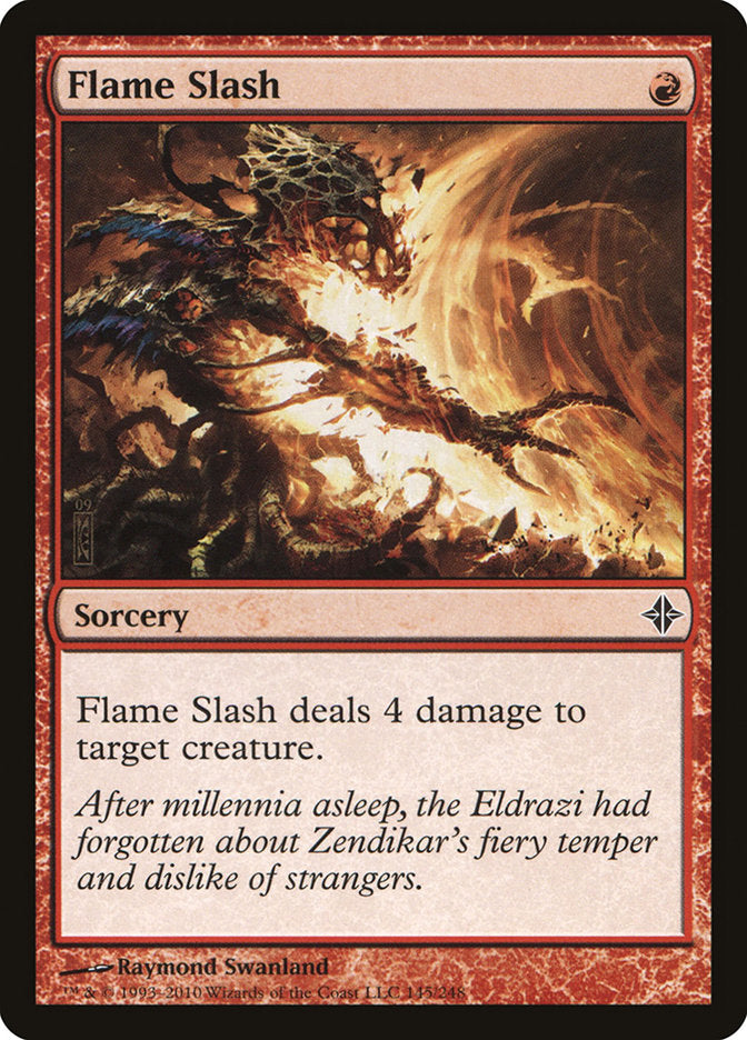 Flame Slash [Rise of the Eldrazi] [Foil]